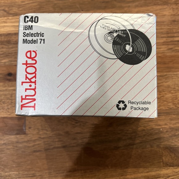 Nukote Other - Vintage Nu-Kote C40 Black Correctable Film Typewriter Ribbon (6-Pack Box) NOS